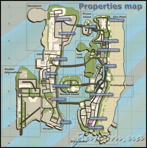 Grand Theft Auto: Vice City - Карты GTA:VC