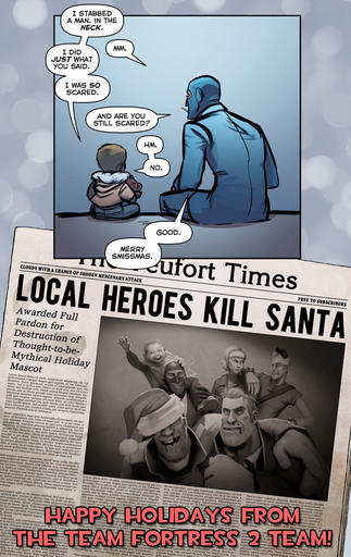 Team Fortress 2 - Австралийское Рождество: вторая часть + комикс