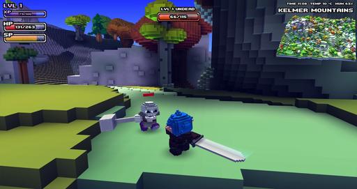 Cube World - Двуручное оружие и улучшение подземелий
