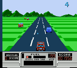 Ретро-игры - Road Blasters (NES) - аркадные гонки со стрельбой, портированные с Atari System 1