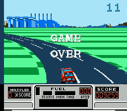 Ретро-игры - Road Blasters (NES) - аркадные гонки со стрельбой, портированные с Atari System 1